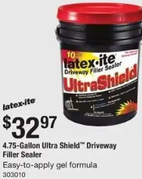 The Home Depot 4.75-Gallon Ultra Shield Driveway Filler Sealer 303010 offer