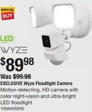 The Home Depot Exclusive Wyze Flood Light Camera 1006405035 offer
