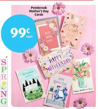 Aldi Pembrook Mother's Day Cards offer