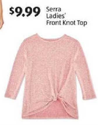 Aldi Serra Ladies' Front Knot Top offer
