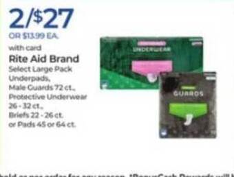 Rite Aid Rite Aid Brand offer