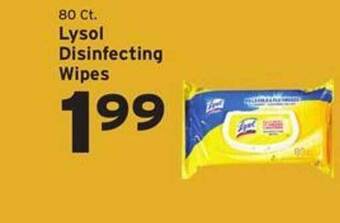 Hannaford Lysol Disinfecting Wipes offer