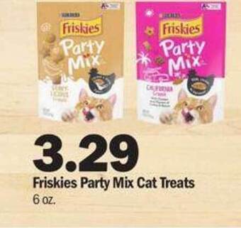 Meijer Friskies Party Mix Cat Treats offer