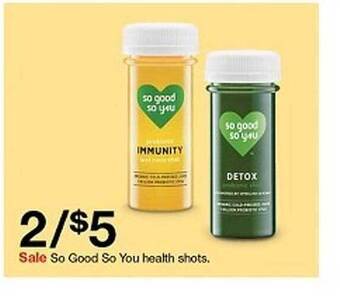 Target So Good So You Health Shots offer
