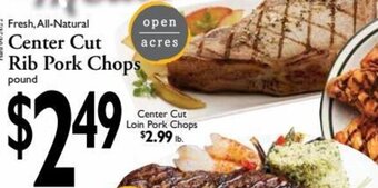 Harding's Markets Center Cut Rib Pork Chops offer