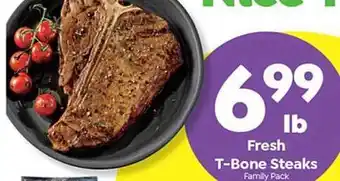 Save a Lot Fresh T-bone Steaks offer