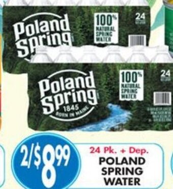 Pioneer Supermarkets Poland Spring Water offer