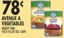 Pioneer Supermarkets Avenue A Vegetables 14.5-15.25 oz. offer