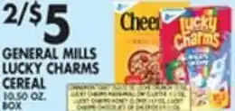 Pioneer Supermarkets General Mills Lucky Charms Cereal 10.50 oz. offer