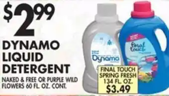 Pioneer Supermarkets Dynamo Liquid Detergent 60 Fl. Oz. offer