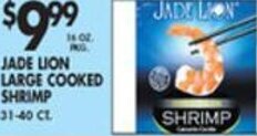 Pioneer Supermarkets Jade Lion Large Cooked Shrimp offer