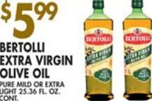 Met Foodmarkets Bertolli Extra Virgin Olive Oil 25.36 FL. Oz. offer