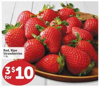 Albertsons Red, Ripe Strawberries offer