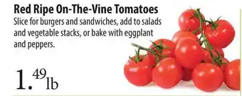 Market of Choice Red Ripe-On-The-Vine Tomatoes offer