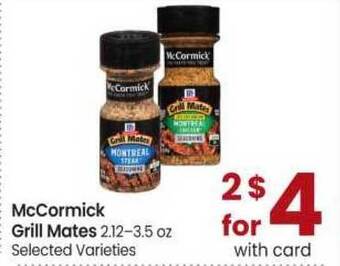 Safeway McCormick Grill Mates offer