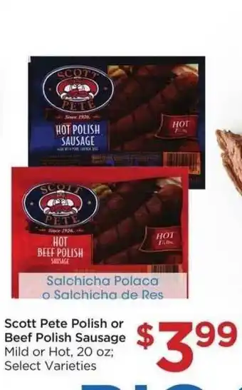 Food 4 Less Scott Pete Polish Or Beef Polish Sausage offer