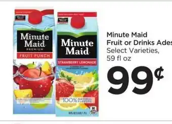Food 4 Less Minute Maid Fruit Or Drink Ades offer