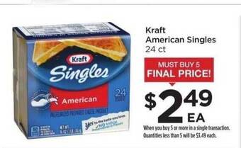 Food 4 Less Kraft American Singles offer