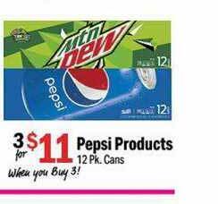 Holiday Foods Pepsi Products offer