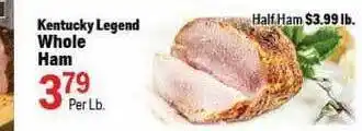Holiday Foods Kentucky Legend Whole Ham offer
