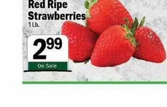 Holiday Foods Red Ripe Strawberries offer