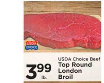 Pioneer Supermarkets USDA Choice Beef Top Round London Broil offer