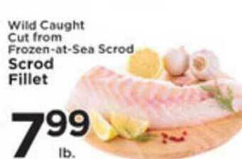 Pioneer Supermarkets Wild Caught Cut From Frozen-at-Sea Scrod Scrod Fillet offer