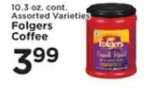 Pioneer Supermarkets Folgers Coffee offer