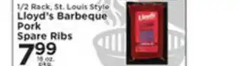 Pioneer Supermarkets Lloyd's Barbeque Pork Spare Ribs offer