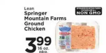 Pioneer Supermarkets Lean Springer Mountain Farms Ground Chicken offer