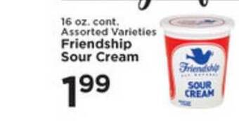Pioneer Supermarkets Friendship Sour Cream offer
