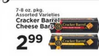 Pioneer Supermarkets Cracker Barrel Cheese Bars offer