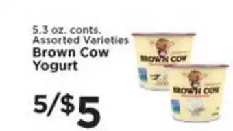 Pioneer Supermarkets Brown Cow Yogurt offer