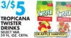 Met Foodmarkets Tropicana Twister Drinks 59 Fl. Oz, offer