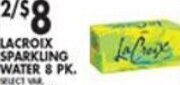 Met Foodmarkets Lacroix Sparkling Water 8 Pk. offer