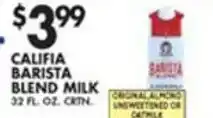 Met Foodmarkets Califia Barista Blend Milk 32 Fl. Oz. offer