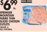 Met Foodmarkets Springer Mountain Farms Thin Sliced Chicken Cutlets offer
