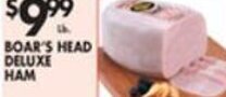 Met Foodmarkets Boar's Head Deluxe Ham offer