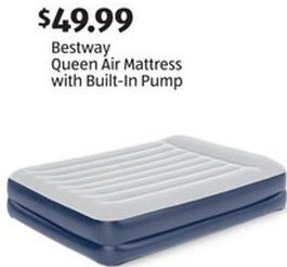 Aldi Bestway Queen Air Mattress with Built-In Pump offer