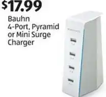 Aldi Bauhn 4-Port, Pyramid or Mini Surge Charger offer