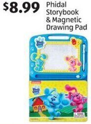 Aldi Phidal Storybook & Magnetic Drawing Pad offer
