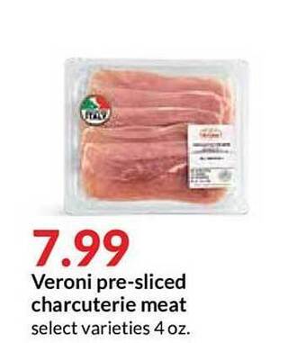 Hy-Vee Veroni Pre-Sliced Charcuterie Meat offer