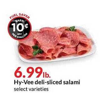 Hy-Vee Hy-Vee Deli-Sliced Salami offer