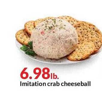 Hy-Vee Imitation Crab Cheeseball offer