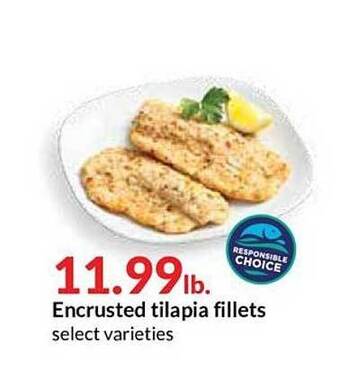 Hy-Vee Encrusted Tilapia Fillets offer