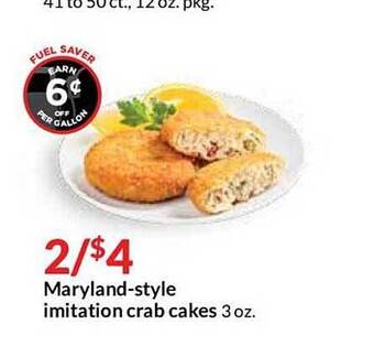 Hy-Vee Maryland-Style Imitation Crab Cakes offer