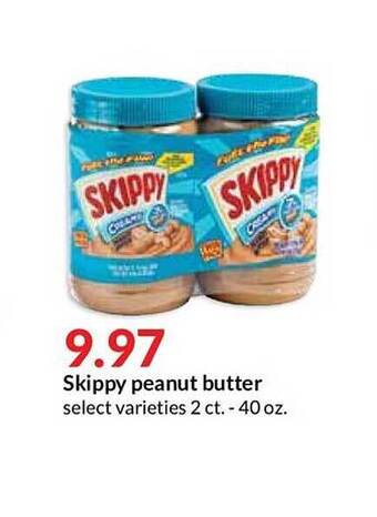Hy-Vee Skippy Peanut Butter offer