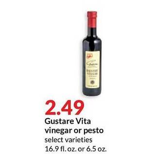 Hy-Vee Gustare Vita Vinegar Or Pesto offer