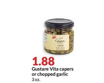 Hy-Vee Gustare Vita Capers Or Chopped Garlic offer