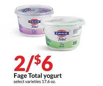 Hy-Vee Fage Total Yogurt offer